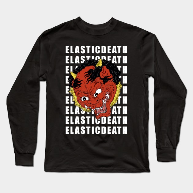 ELASTICDEATH - SHUTEN DOJI 酒呑童子 Long Sleeve T-Shirt by pizzapunk